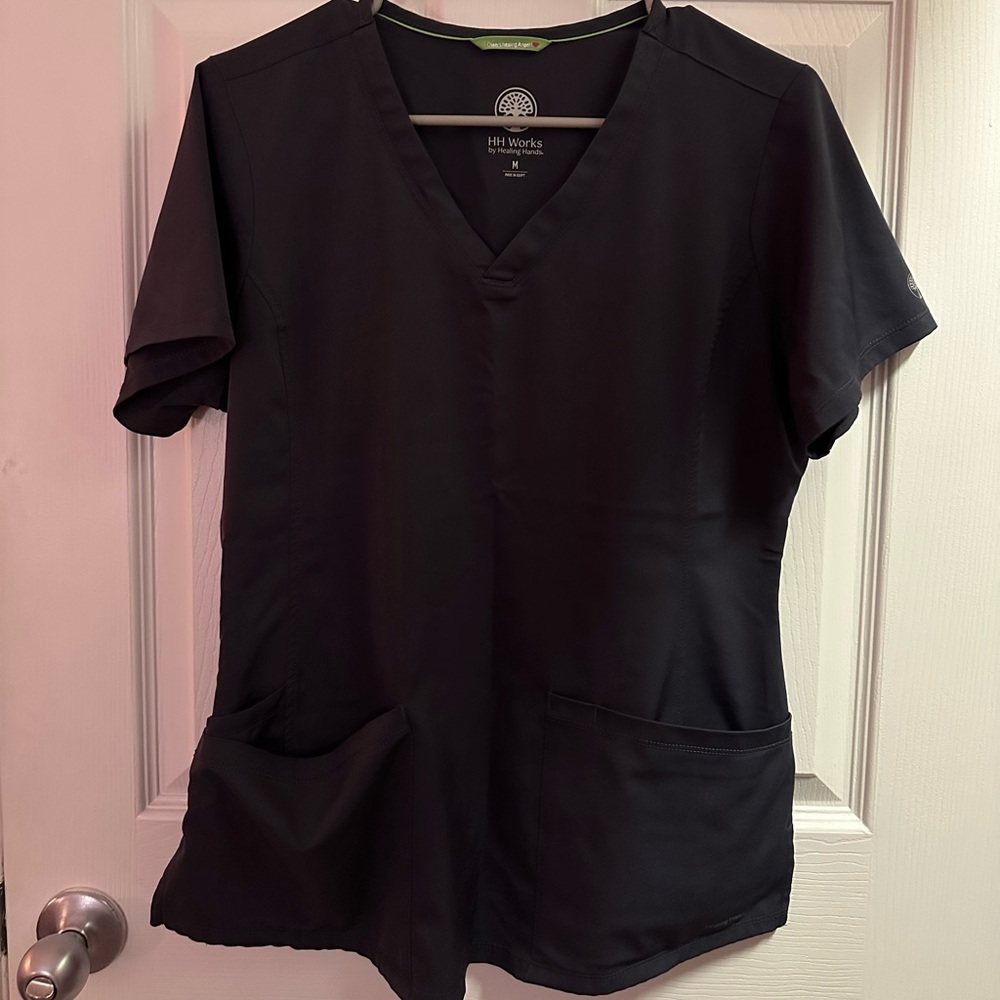 Gray Scrub Top, size M, Brand HH Works